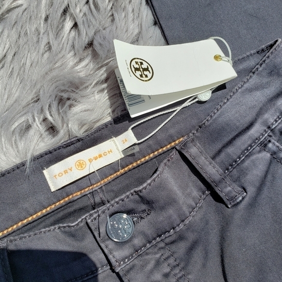 Tory Burch Denim - NWT Tory Burch Sabrina Flare Jeans Gray size 24